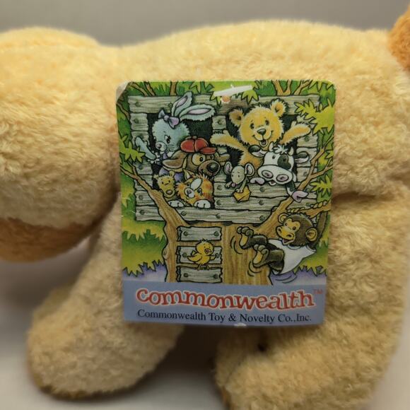 Commonwealth Plush Puppy Dog Brown Tan Stuffed Animal with Tag 2005 - Picture 8 of 9